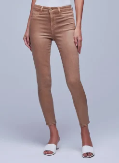 Sale L’agence - Margot Coated Jean - Brioche Coated Denim | All Denim