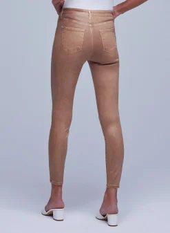 Sale L’agence - Margot Coated Jean - Brioche Coated Denim | All Denim