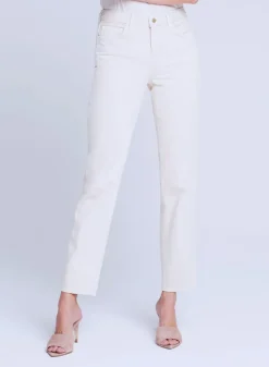 Sale L’agence - Marjorie MR Slouch Slim - Oat Straight | Denim