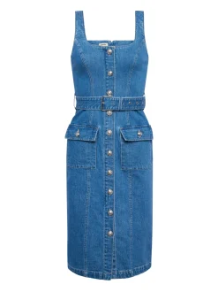 Sale L’agence - Midy Button-Front Dress - Tipton Midi | Midi Dresses