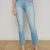 Clearance - Mira Cropped Micro Boot Jean - Barker Denim | All Denim