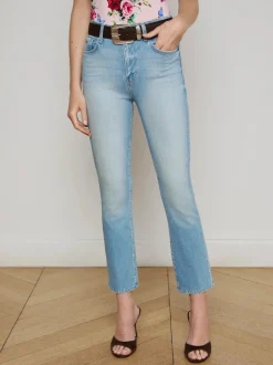 Clearance - Mira Cropped Micro Boot Jean - Barker Denim | All Denim