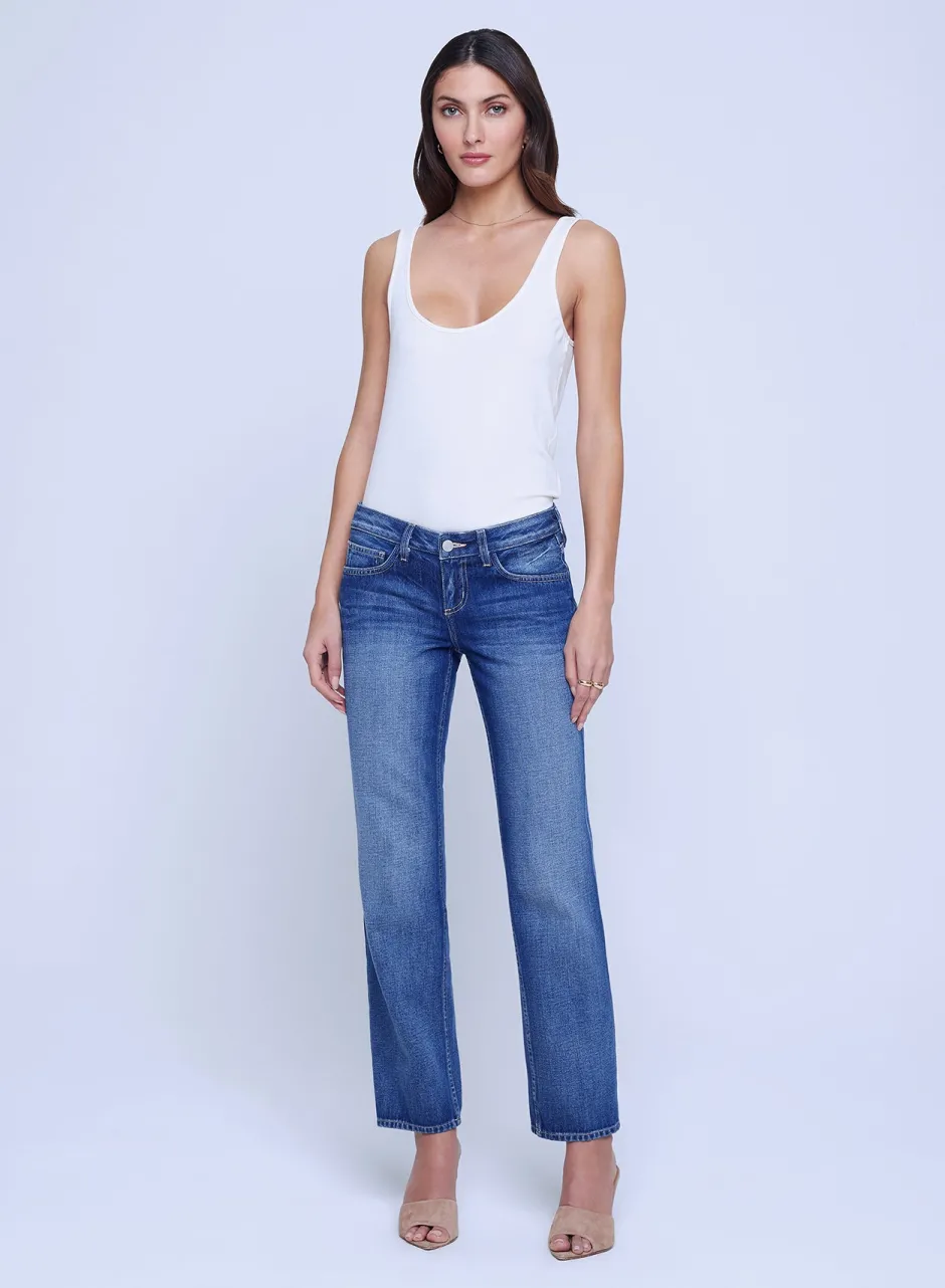 Best L’agence - Nevia L/R Slouch Jean - Serrano Straight | Denim