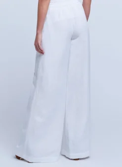 Outlet L’agence - Nikita Wide Leg Pants - White Pants