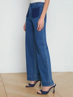 New L’agence - Nolan Patch Pocket Jean - Dorsey Flare | High-Rise