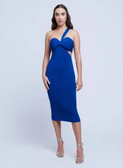 Outlet L’agence - Raya Dress - Navy Dresses | Midi