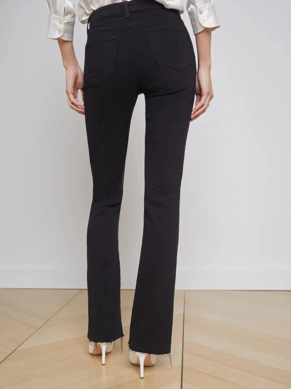 Discount - Ruth H/R Straight Jean - Black High-Rise | Denim