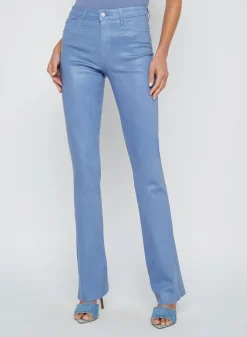 Discount - Ruth H/R Straight Raw Hem - Wild Wind Coated High-Rise | Denim