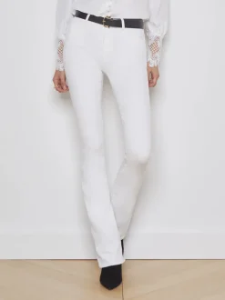 Sale L’agence - Selma H/R Sleek Baby Boot - Blanc Flare | High-Rise