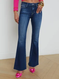 Clearance L’agence - Sera Sneaker Flare Jean - Beacon Flare | Denim
