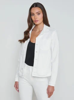 Best L’agence - Shuri Denim Jacket - Blanc Denim Jackets | Jackets