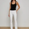 Best - Sneeki L/R Sneaker Straight - Blanc Coated Denim | All Denim