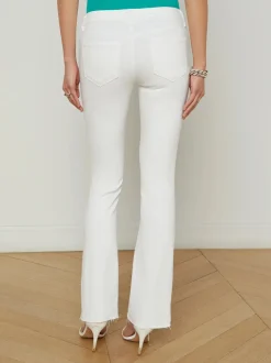 Hot - Sneeki L/R Sneaker Straight - Blanc Denim | All Denim