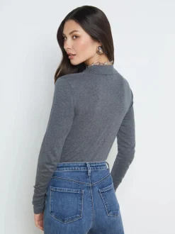 Hot L’agence - Sterling Sweater - Grey/Gunmetal Sweaters & Knits