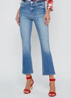 New - Tati H/R Crop Micro Boot - Ithaca High-Rise | Denim