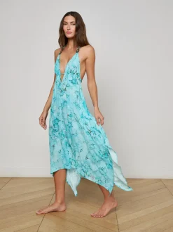New - Umma Cover-Up Dress - Turquoise Coverups