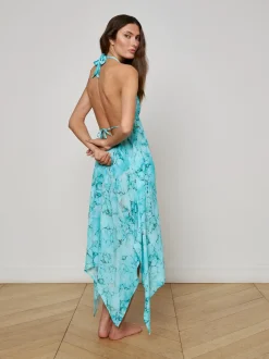 New - Umma Cover-Up Dress - Turquoise Coverups