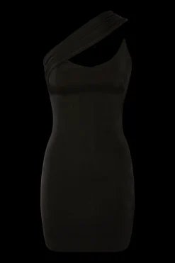 Best - Draped Tube Dress - Black Dresses | Mini Dresses