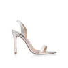 Discount - Cassie Sandal - Silver Metallic Patent Shoes