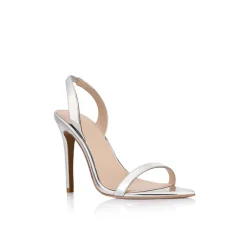 Discount - Cassie Sandal - Silver Metallic Patent Shoes