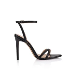 Discount - Paige Sandal - Black Leather Shoes