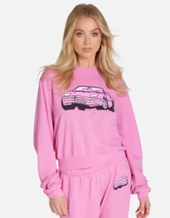 Clearance - Barbie Spalding Convertible Sweater - Pink Sweaters & Knits