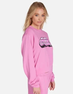 Clearance - Barbie Spalding Convertible Sweater - Pink Sweaters & Knits