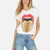 Online - Wolf Tiger Tongue Tee - Milk Animal Print | Graphic Tees