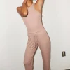 Sale - Core Ribbed Jogger - Nude Pants