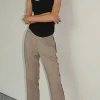 New - Kip Houndstooth Track Pant - Chestnut Houndstooth Pants