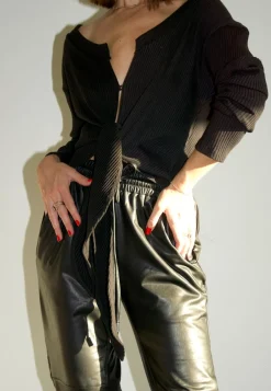 Discount - Mica Tie Cardigan - Black Sweaters & Knits