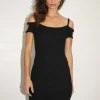 Best - Olsen Rib Dress - Black Dresses | Mini Dresses