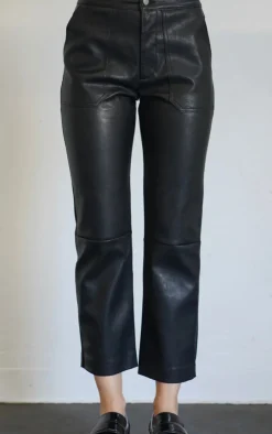 Hot - Rune Faux Leather Pant - Black Pants