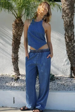 Best - Santo Denim Pant - True Blue Pants