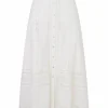 Hot - Allesia Skirt - Optic White Long Skirts