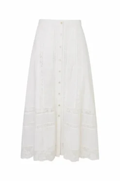 Hot - Allesia Skirt - Optic White Long Skirts