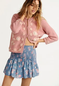 Outlet - Anguilla Mini Skirt - Faded Denim Mini Skirts