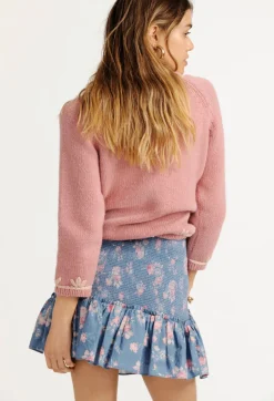 Outlet - Anguilla Mini Skirt - Faded Denim Mini Skirts