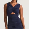 Online - Bayana Dress - Navy Dresses | Mini Dresses