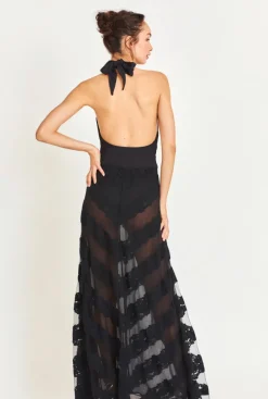 Outlet - Carlotti Dress - Black Dresses | Long Dresses