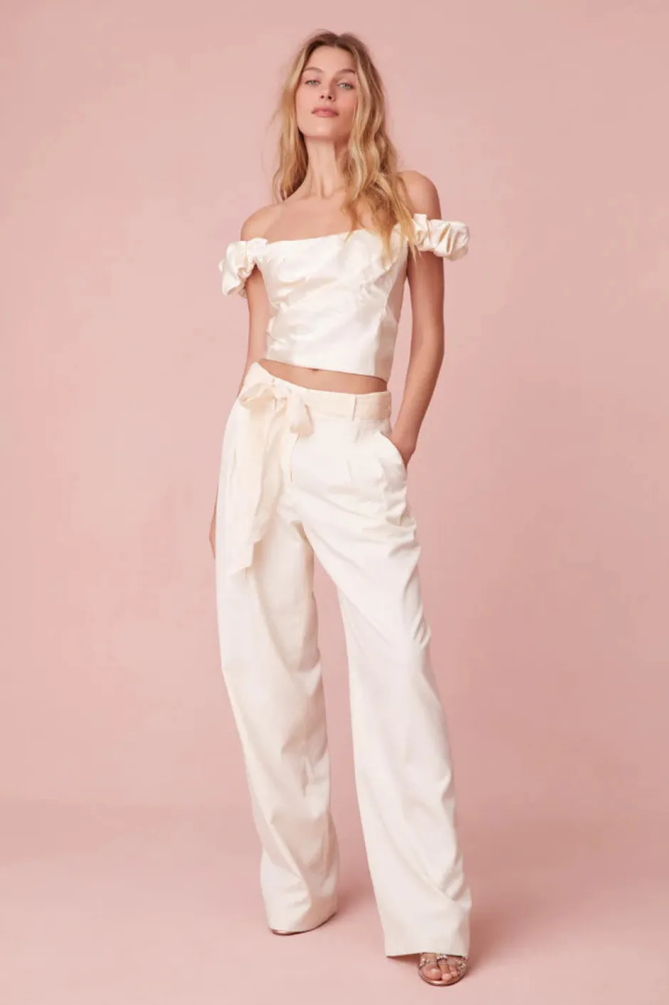 Online - Ileana Top - Cream Crop Tops