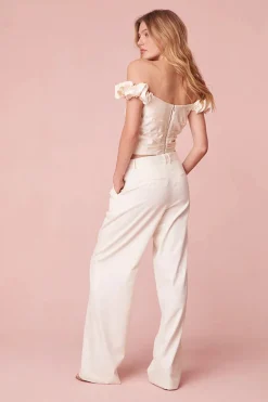 Online - Ileana Top - Cream Crop Tops