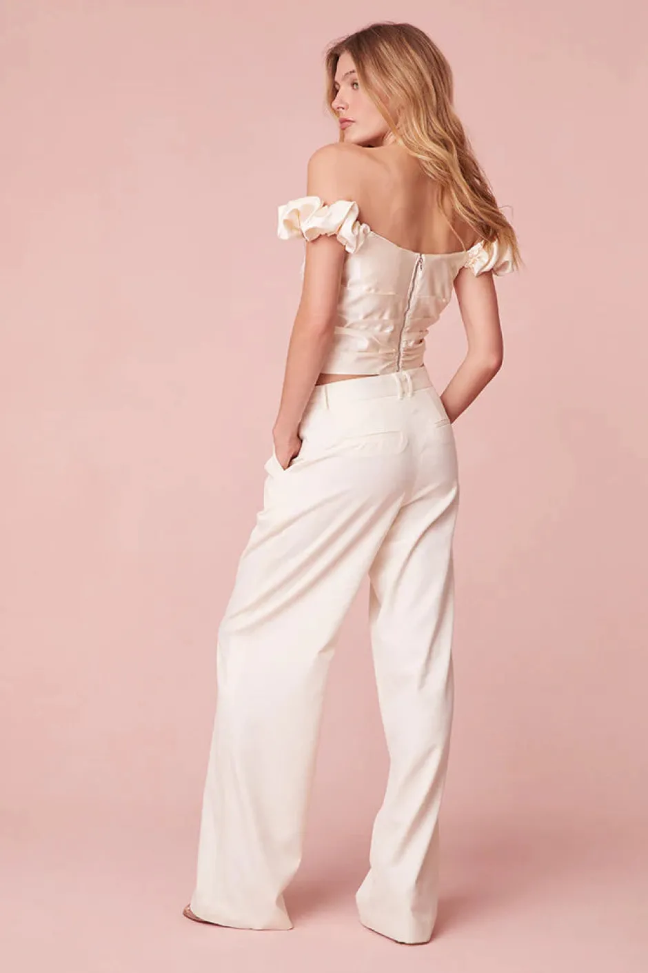 Online - Ileana Top - Cream Crop Tops