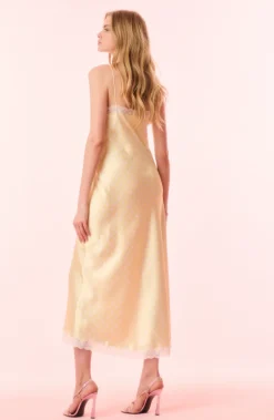 Sale - Manuela Slip Maxi Dress - Marigold Midi | Midi Dresses