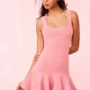 Sale - Maryanne Knit Mini Dress - Sunset Pink Mini Dresses | Dresses