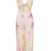 Outlet - Perri Dress - Sunlit Rose Midi | Midi Dresses