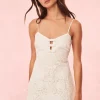 Discount - Rosalisa Cotton Doiley Lace Mini Dress - Optic White Mini Dresses | Dresses