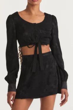 Outlet - Rowlina Skirt - Black Mini Skirts