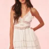 Fashion - Zima Cotton Lace Bow Mini Dress - Optic White Mini Dresses | Dresses