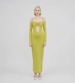 Fashion - Calice Cutout Midi Dress - Oasis Green Dresses | Long Dresses